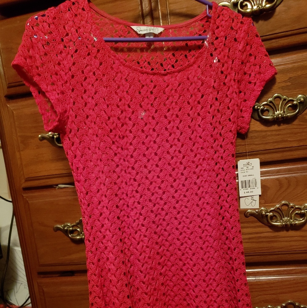 Patterned lace dress